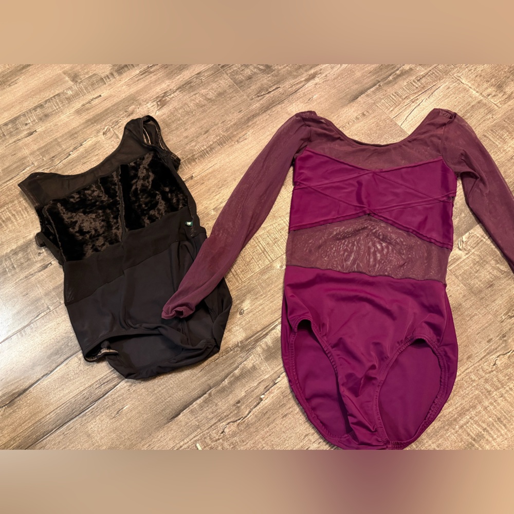 Lucky leo and no name brand purple leotards